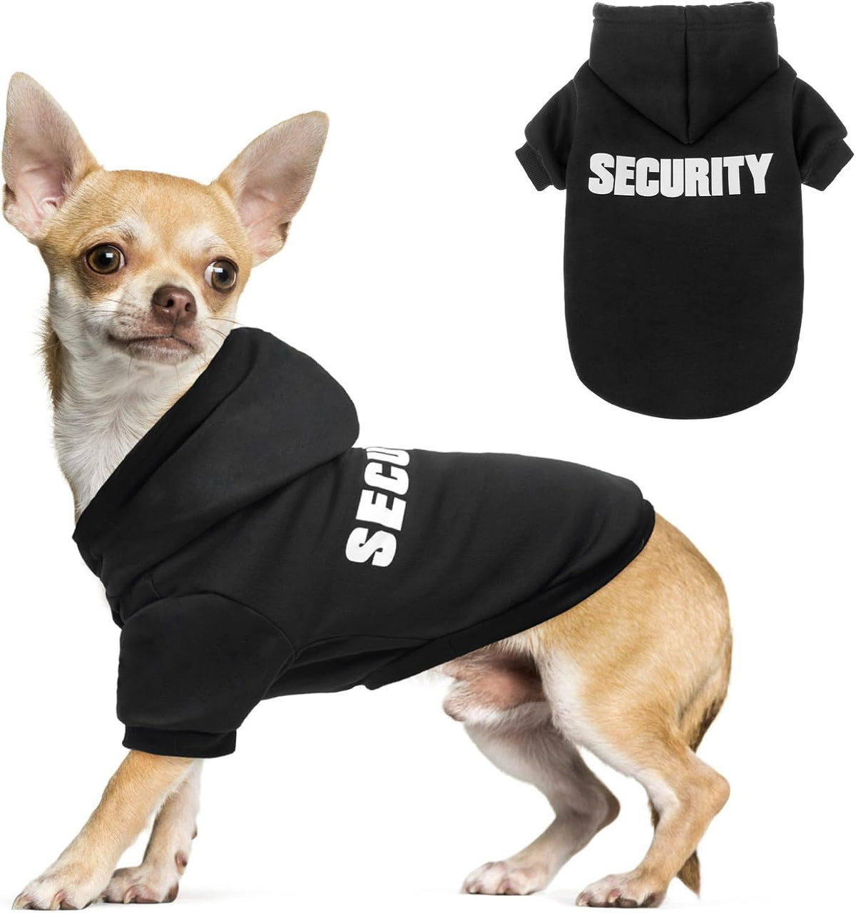 Security Dog Hoodie for Small Medium Large Dogs Boys Girls