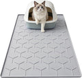 Silicone Cat Litter Mat 34×22 inch, Easy to Clean, Gray