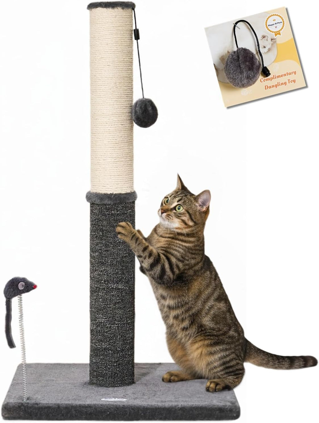 Cat Scratching Post, Cat Scratchers For Indoor Cats With Toys