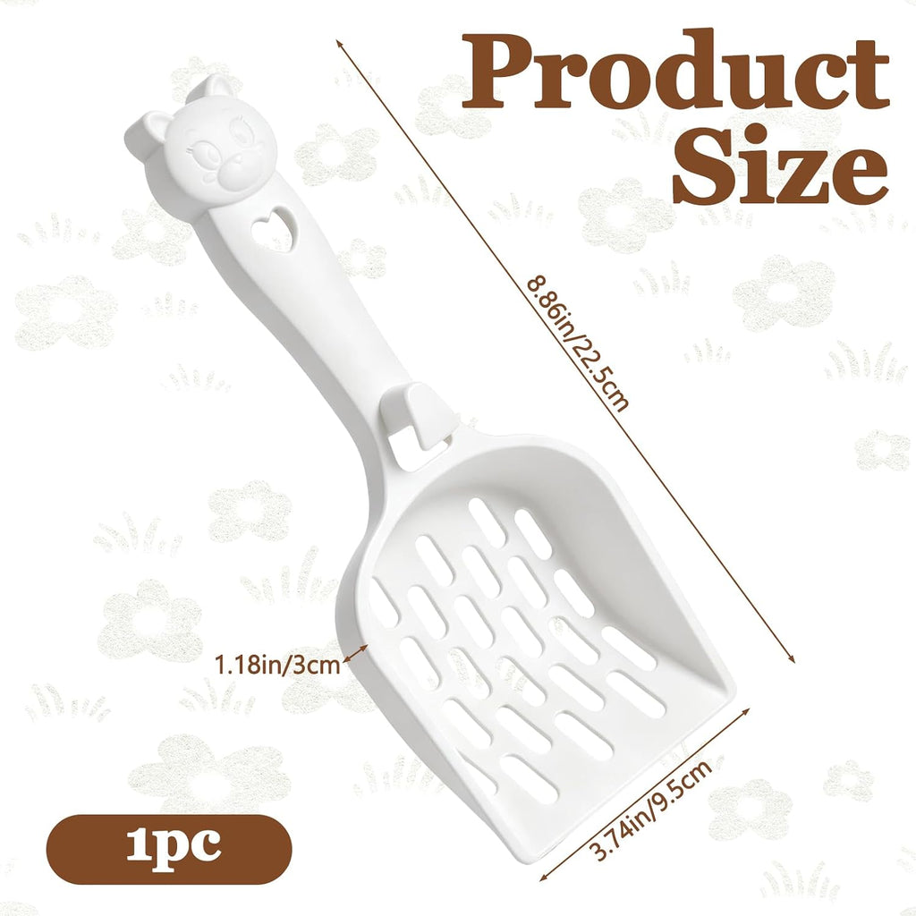 Cat Litter Scoop Plastic Kitty Sifter Pooper Scooper with Wide Slats