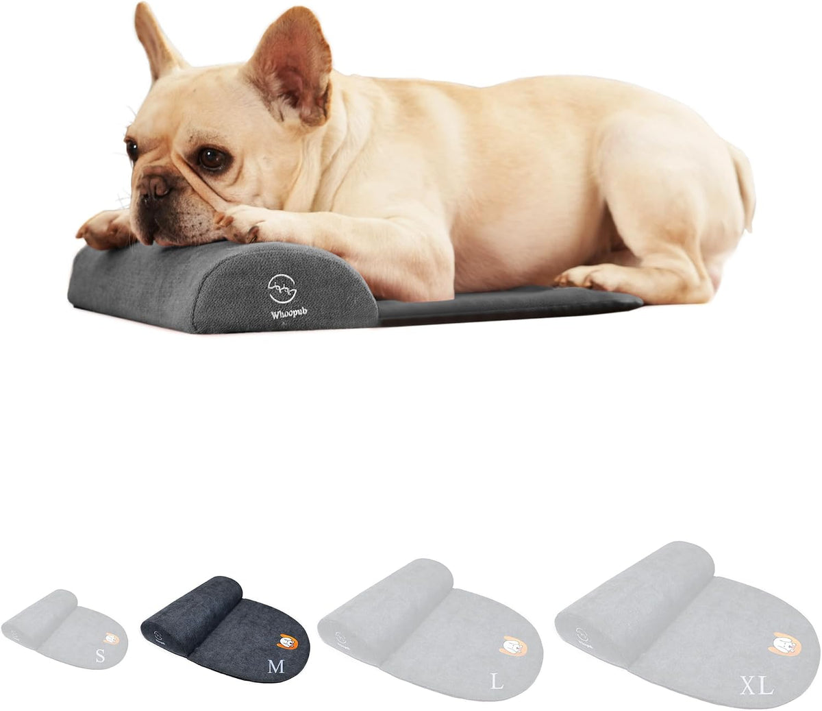 Dog and Cat Bolster Pillow for Medium Dogs and Cats, Benefit for Cervical Vertebra and Neck, Easy to Carry When Travelin