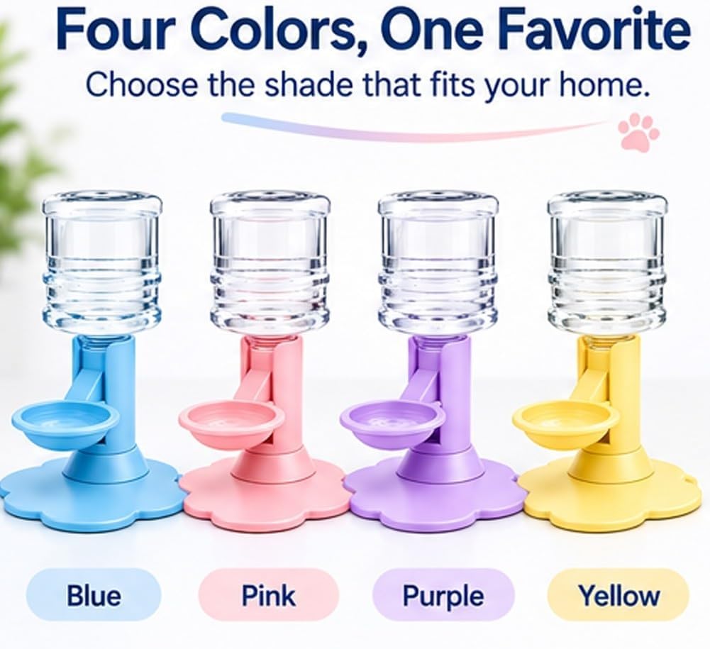 Automatic Pet Water Dispenser for Cats and Dogs Bowl Stand