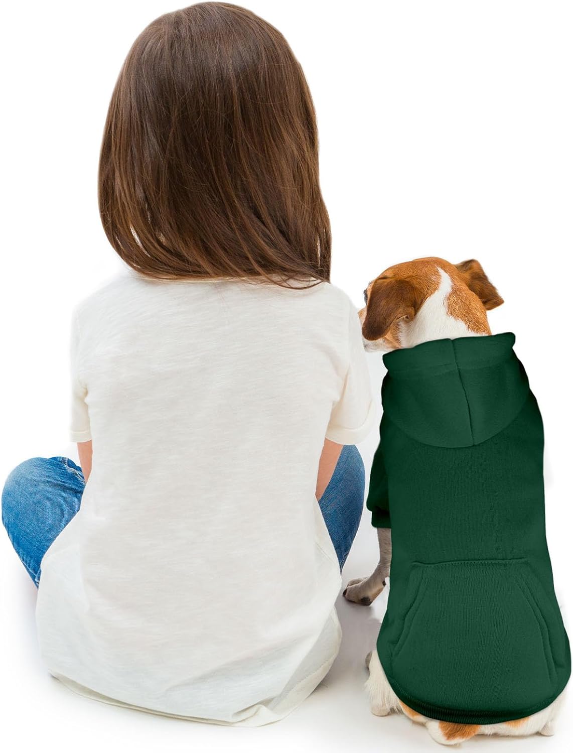 Dog Sweaters for Medium Dogs Dog Hoodie Pet Sweater Solid Soft Brushed Fleece Pet Clothes Hoodie Sweatshirt with Pocket(