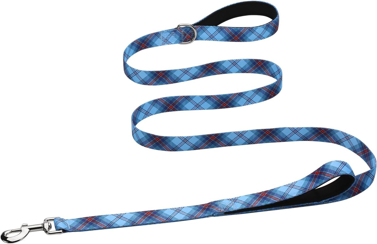 Hikiko 6FT Dog Leash Padded Double Handle with Designed Pattern