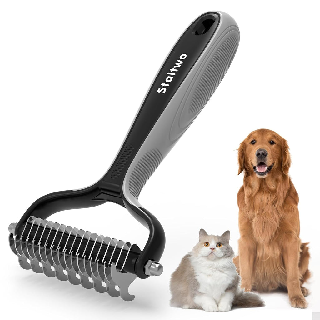 Deshedding Dog Brush for Shedding, Undercoat Rake for Dog&Cat
