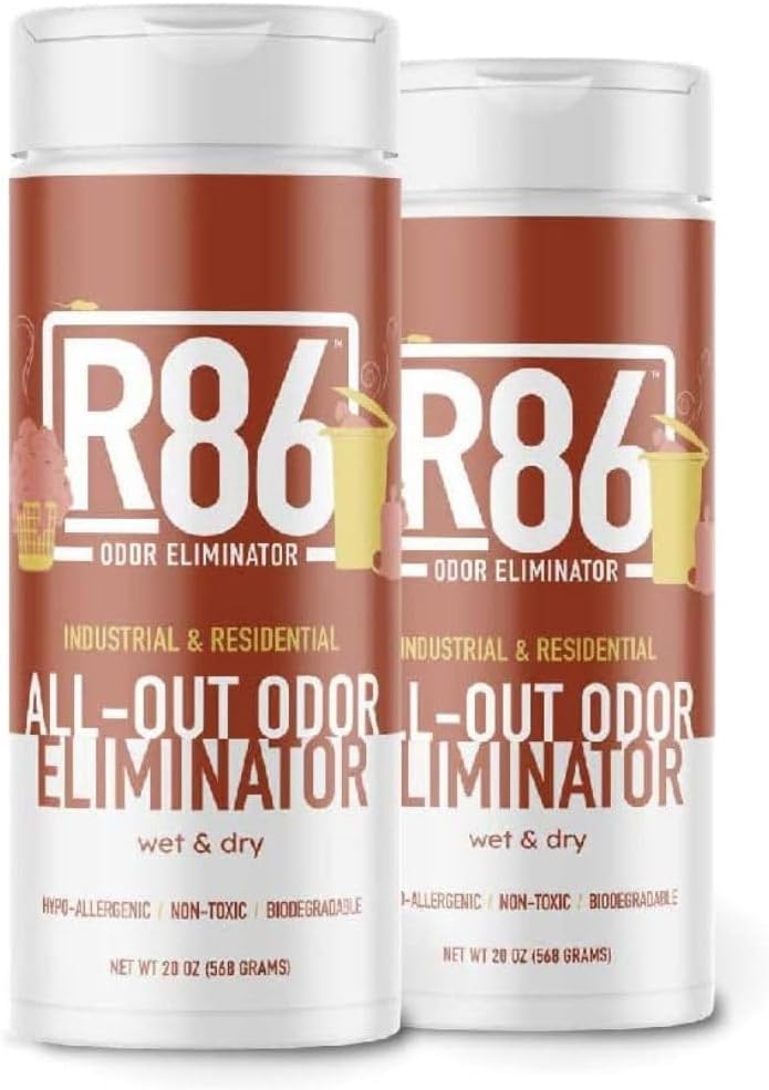 R86 Industrial All-Out Odor Eliminator, Removes Dead Animal Odor, Skunk Odor, Urine, Poop, Musty Basement & More – Natur
