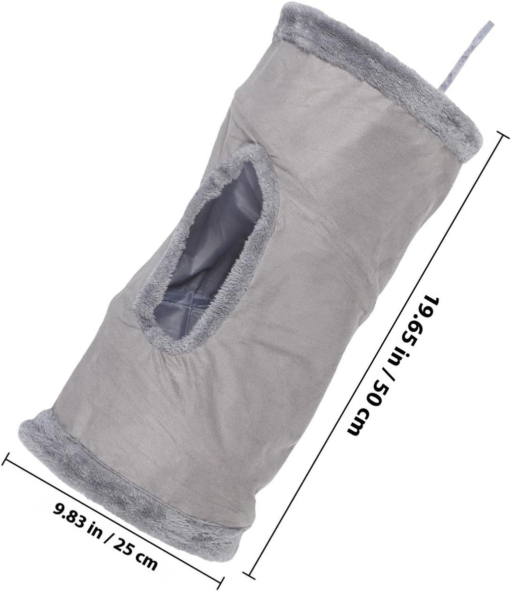 Foldable Suede Home Cat Tunnel Cozy Hideaway for Cats