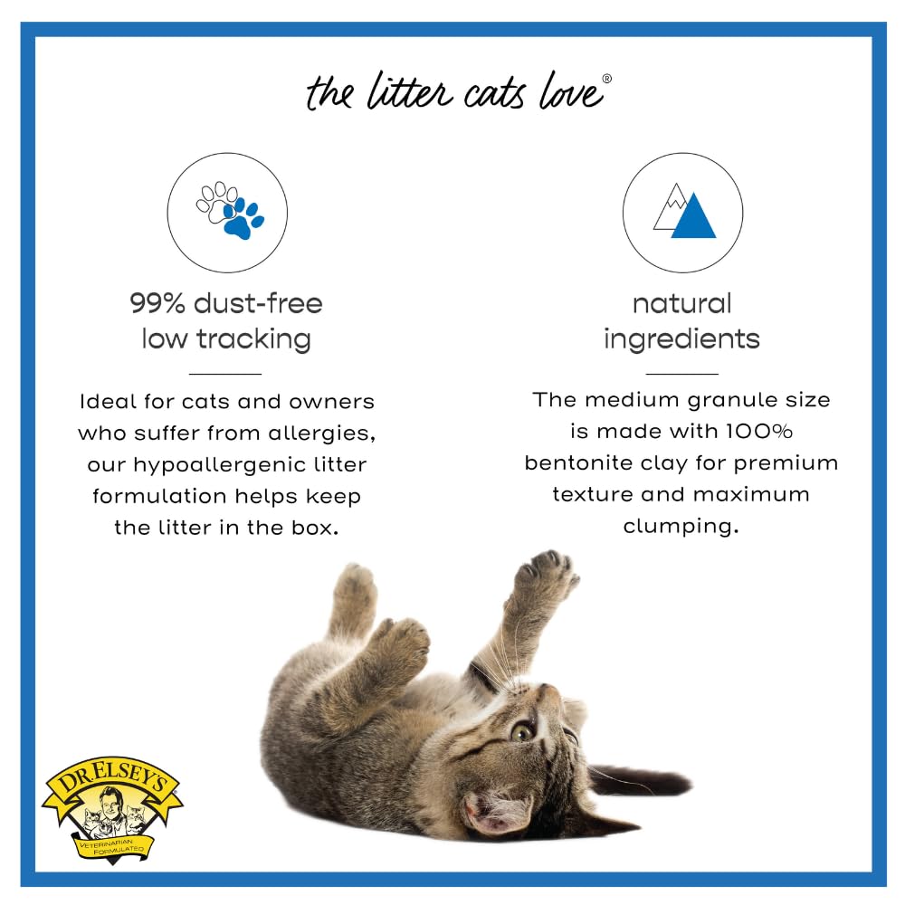 Dr. Elsey's Ultra UnScented Clumping Clay Cat Litter 40 lb. Bag