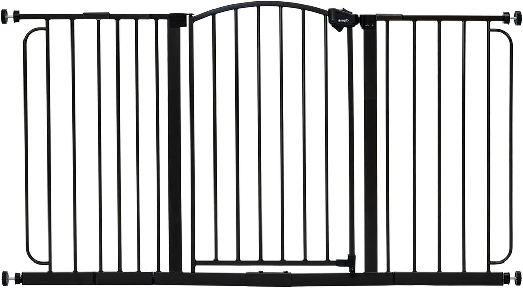 Regalo Safety 30.5"-58" Extra Wide Baby Gate, Bottom of Stairs & Doorways