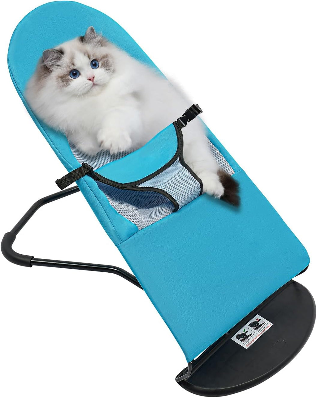 Cat Dog Rocking Chair Portable Pet Rocker Foldable Bed Adjustable Height