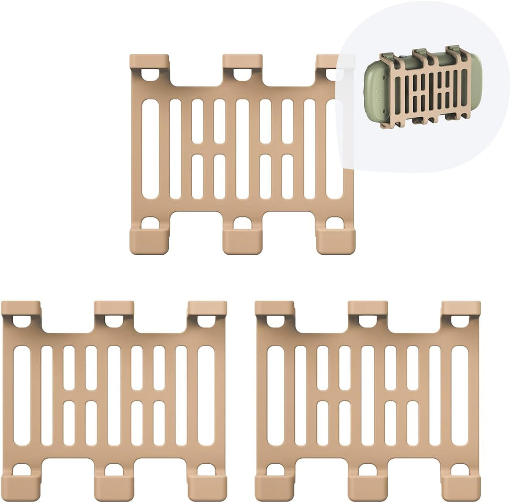 Tractive Rubber Clip Mount x2 for Tractive Dog 6 GPS Tracker (Brown)