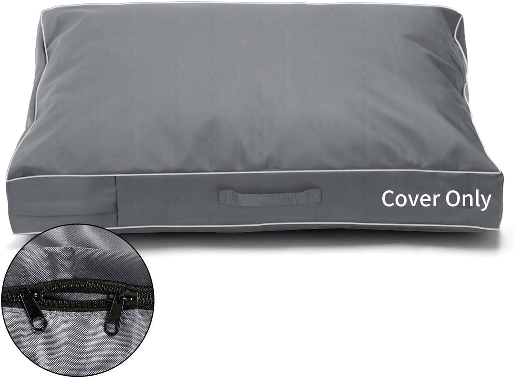 COSHNIBI Dog Bed Covers Replacement Washable,Waterproof Dog Bed Cover with Zip and Carry Handle for Dog/Cat 48''Lx36''Wx