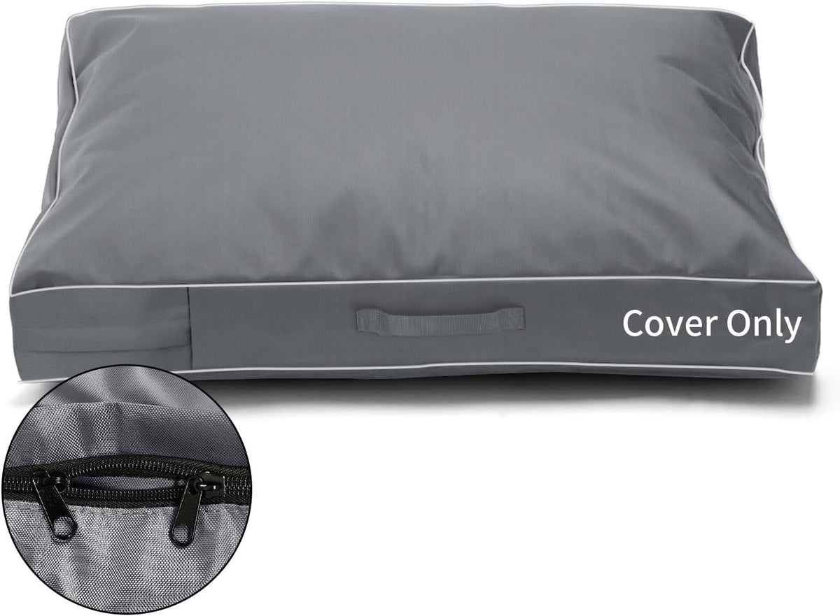 COSHNIBI Dog Bed Covers Replacement Washable,Waterproof Dog Bed Cover with Zip and Carry Handle for Dog/Cat 48''Lx36''Wx