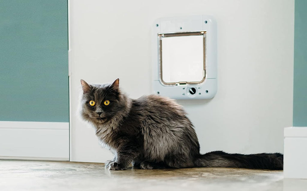 Cat Mate 360 Cat Flap for Cats, 4-Way Locking Pet Door, White