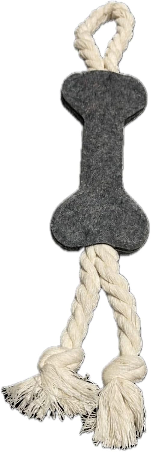 6-Piece Dog Toys Set, 4 Bone-Shaped Rope & Cloth Toys, 2 Donkey-Style Toys, Interactive Chew & Tug Toys for Puppies and 
