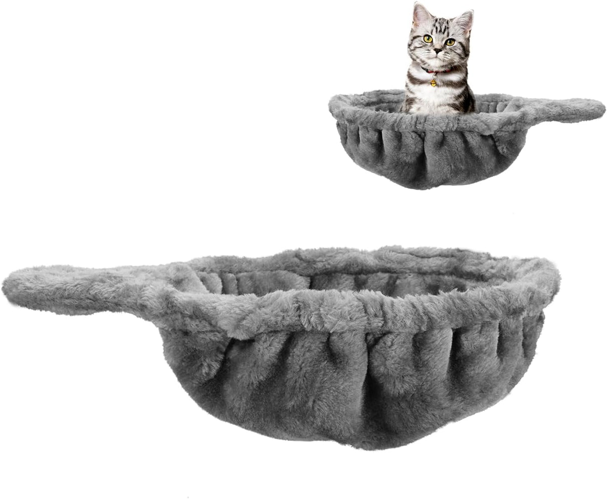 UXIETIN Cat Tree Hammock for Large Cats with Deep Basket,12.4",Beige