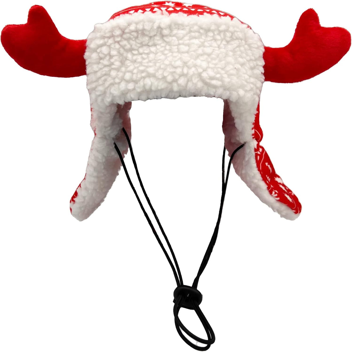 Huxley & Kent SnugFit Pet Hat for Dogs & Cats, Antler Buffalo Check, Large