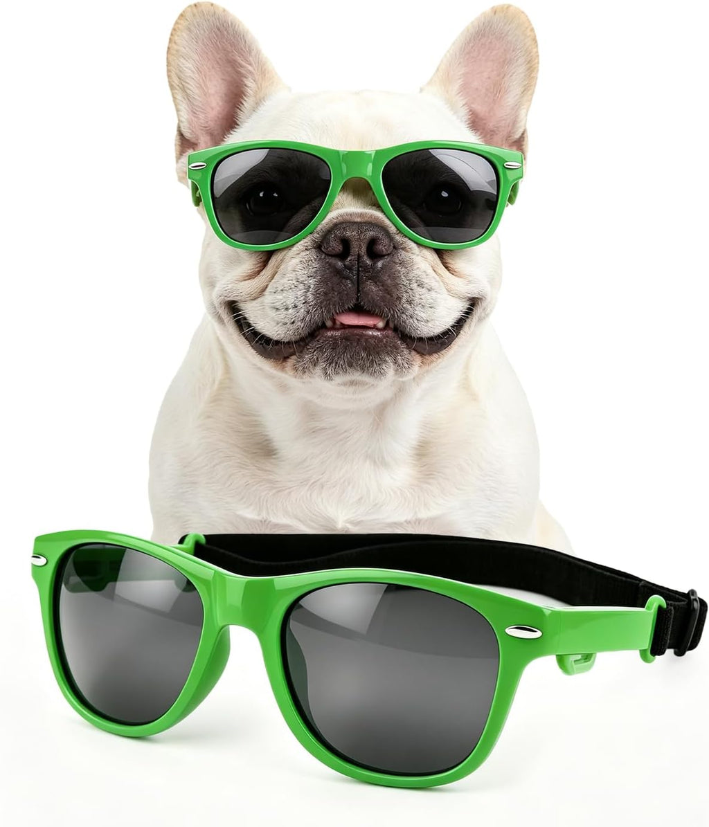 Dog Sunglasses for Medium Dogs, UV Protection Medium Dog Glasses Outdoors Riding Driving, Pet Aviator Sun Glasses Photos