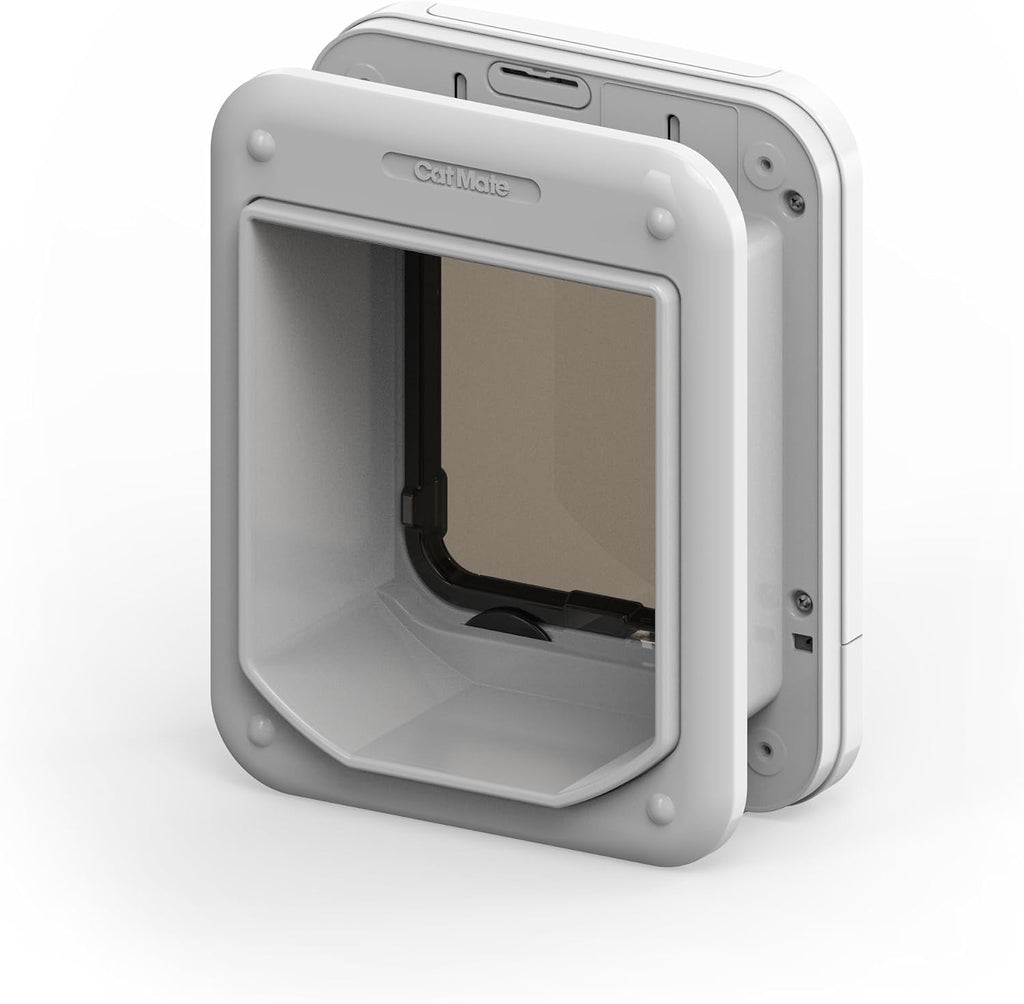 Cat Mate 360 Cat Flap for Cats, 4-Way Locking Pet Door, White
