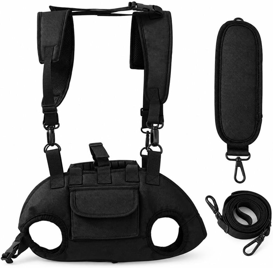 Portable Breathable Pet Carrier Sling with Padded Straps for Small Dogs
