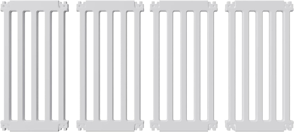 25.6" H Puppy Play Pen for Indoors, 18 Panels, White