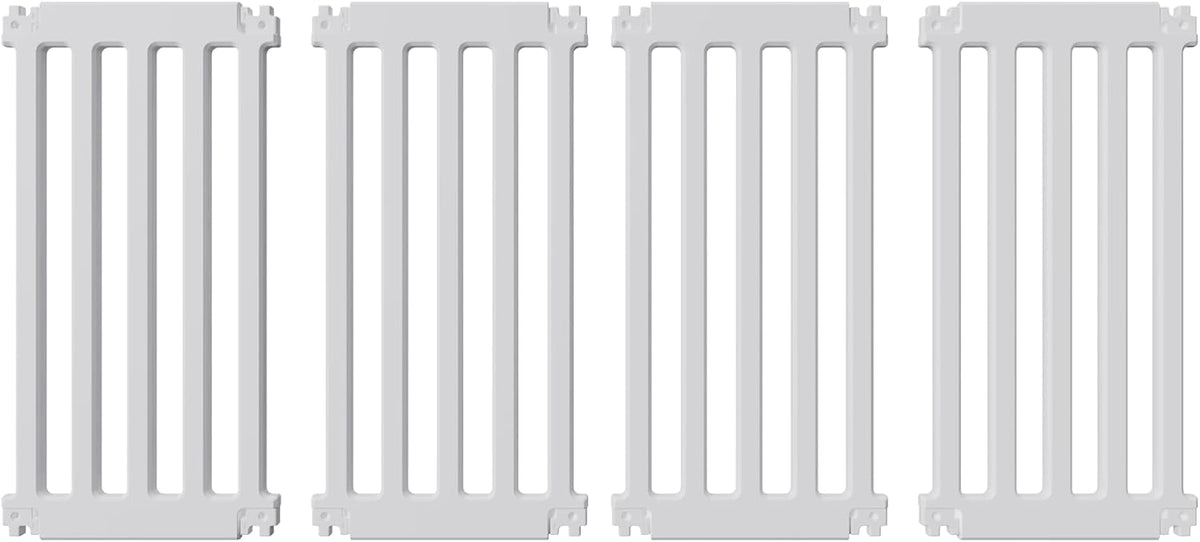 25.6" H Puppy Play Pen for Indoors, 18 Panels, White