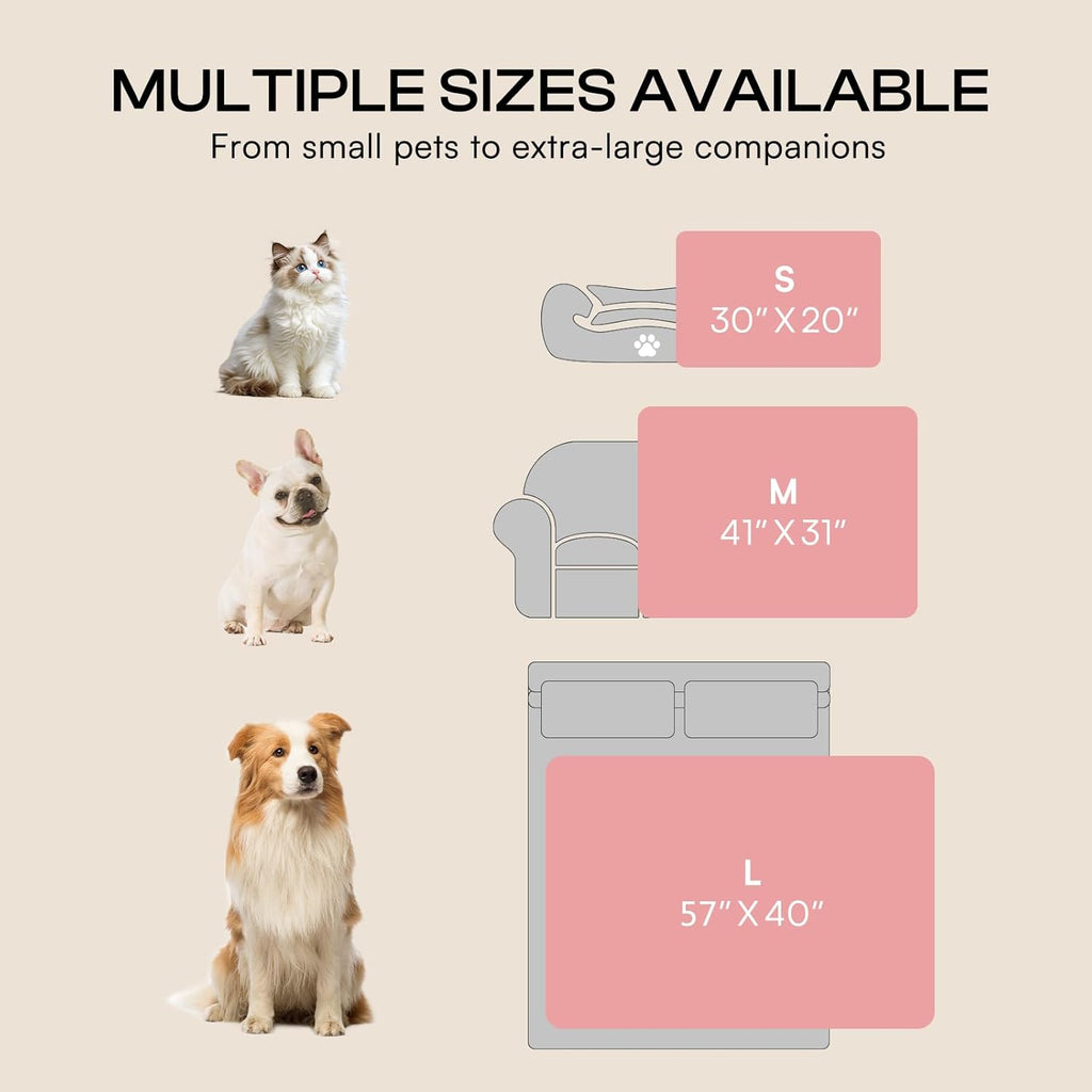 Luciphia Small Dog Blanket Washable Pet Bed Cover Soft Fluffy Puppy Blanket with Premium Fleece 300GSM Cozy Calming Cat 