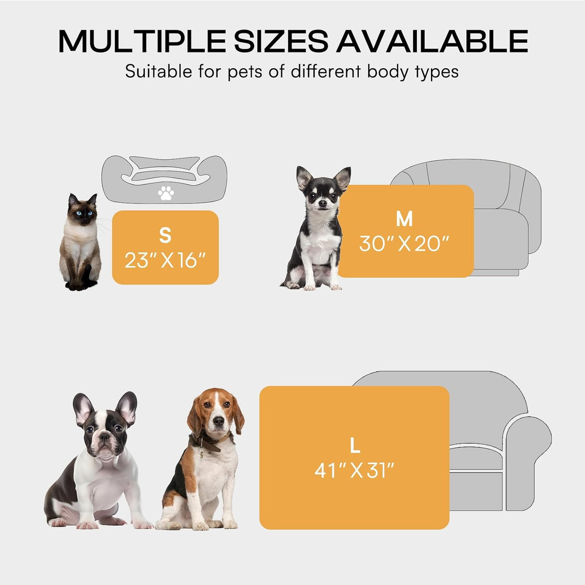 Luciphia 1 Pack 6 Dog Blankets Cat Soft Fluffy Fleece Pet Blanket Warm Cute Print Design Puppy Kitten Doggy Paw Small(23