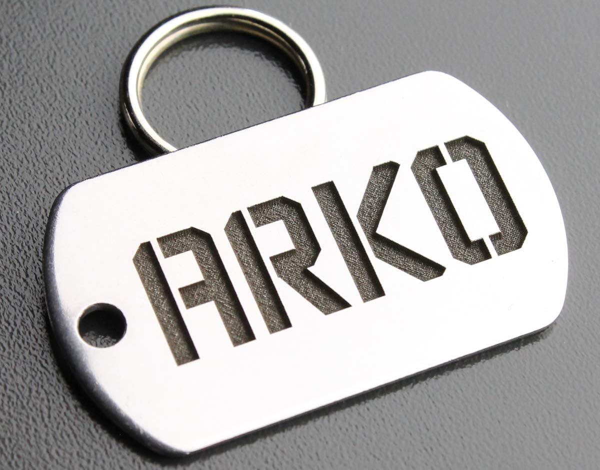 DEEP Engraved Premium Dog & Cat ID Tag – Personalized, Stainless Steel, Long-Lasting Durability - XL Bone 1-1/3"x2 (2-Si