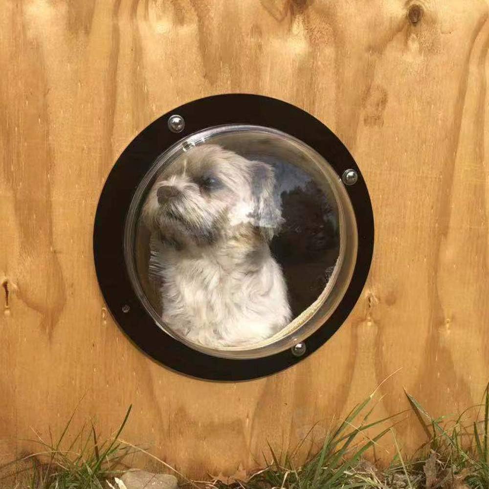 Dog Fence Window Clear View Dome Pet Peek Window
