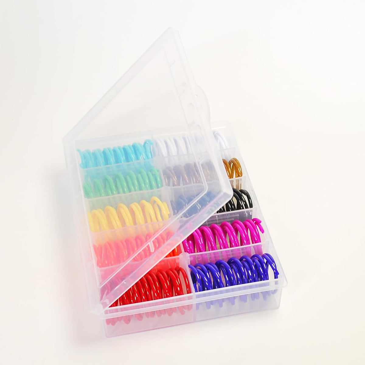 40Pcs 10 Colors Box Stored Springs for Indoor Cats, Cats Coil, Cat Interactive Toys, Cat Swatting Toy, Self-Play Toys, H