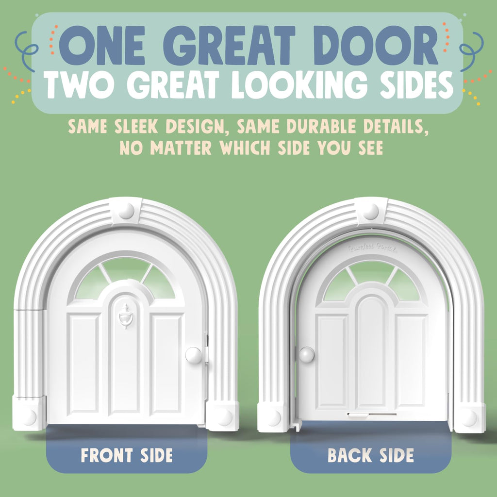 Purrfect Portal Meow Manor® Cat Door Interior Door - No-Flap, Fits Cats Up to 20 lbs, Easy DIY Setup, No Training Needed