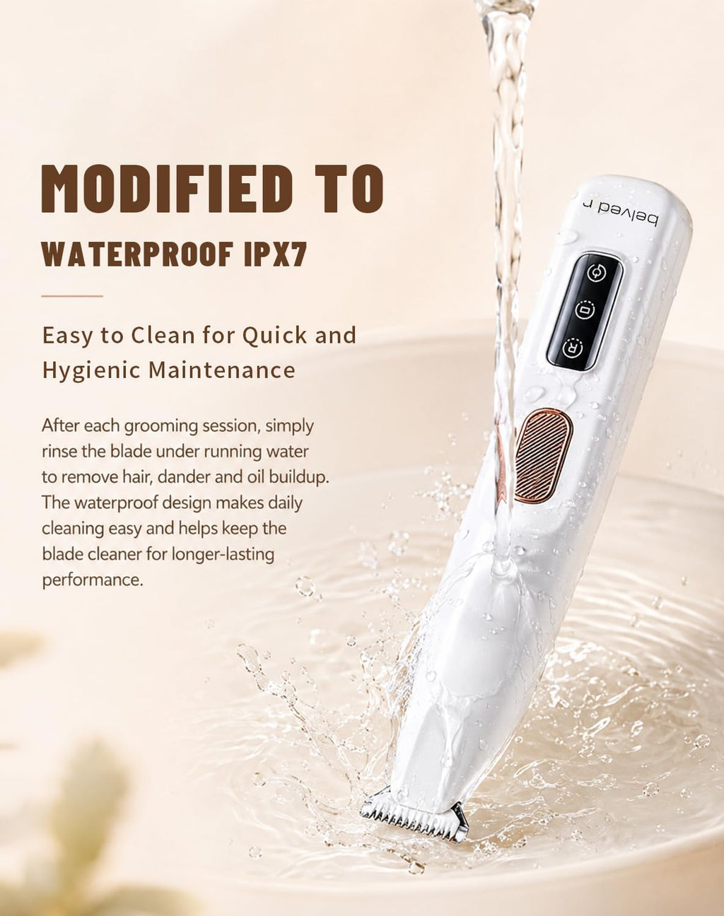 Pet Micro Precision Trimmer, 0.71-Inch Blade, Cordless Paw Clipper