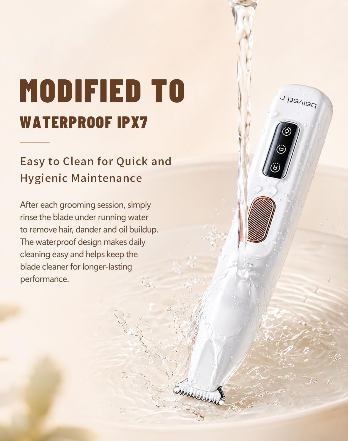 Pet Micro Precision Trimmer, 0.71-Inch Blade, Cordless Paw Clipper