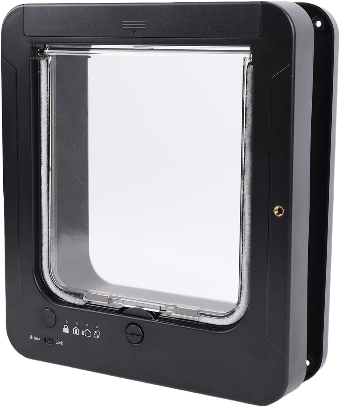 Automatic Pet Door with Collar Activated Sensing for Cats and Dogs, 2 Way Entry Direction Control, Safety Guard Mechanis