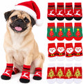 Christmas Dog Socks Non Slip with Grippers, Small Medium Large, 16pcs
