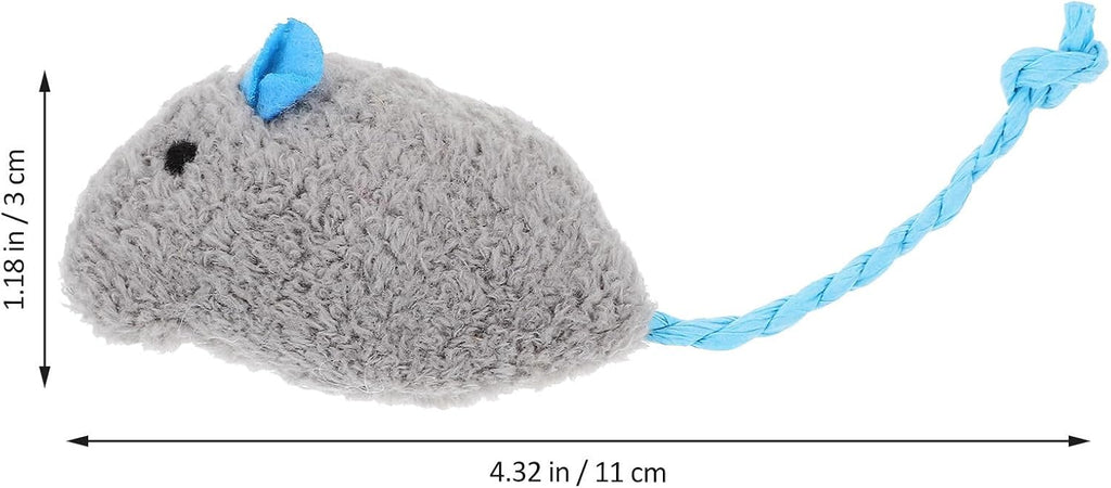 ARTIBETTER 5pcs Plush Mouse Cat for Kittens Indoor Interactive Play