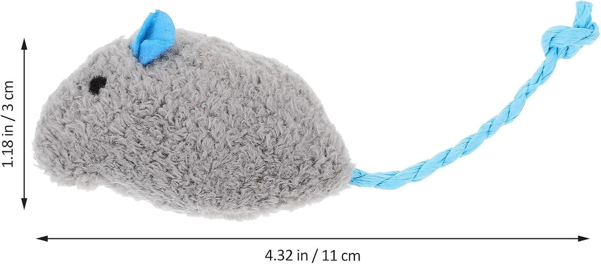ARTIBETTER 5pcs Plush Mouse Cat for Kittens Indoor Interactive Play