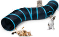 Sheldamy Cat Tunnel, S-2-Way Cat Tunnels for Indoor Cats, Collapsible Cat Play Tunnel, Interactive Toy Maze Cat House wi