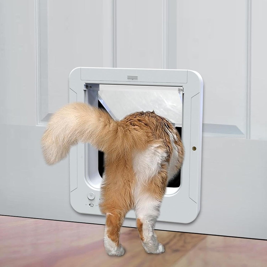 Collar Activated Smart Cat Door 4-Way Control Flap