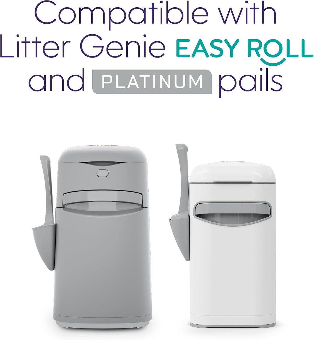 Litter Genie Easy Roll Refill, 24 Bags, Long Lasting Cat Litter Bags Refill