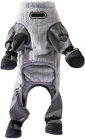 Quilted Insulated Winter Coat with Boots Reflective Full Coverage Outerwear for Small Medium Sized Dogs Outdoor Walking 