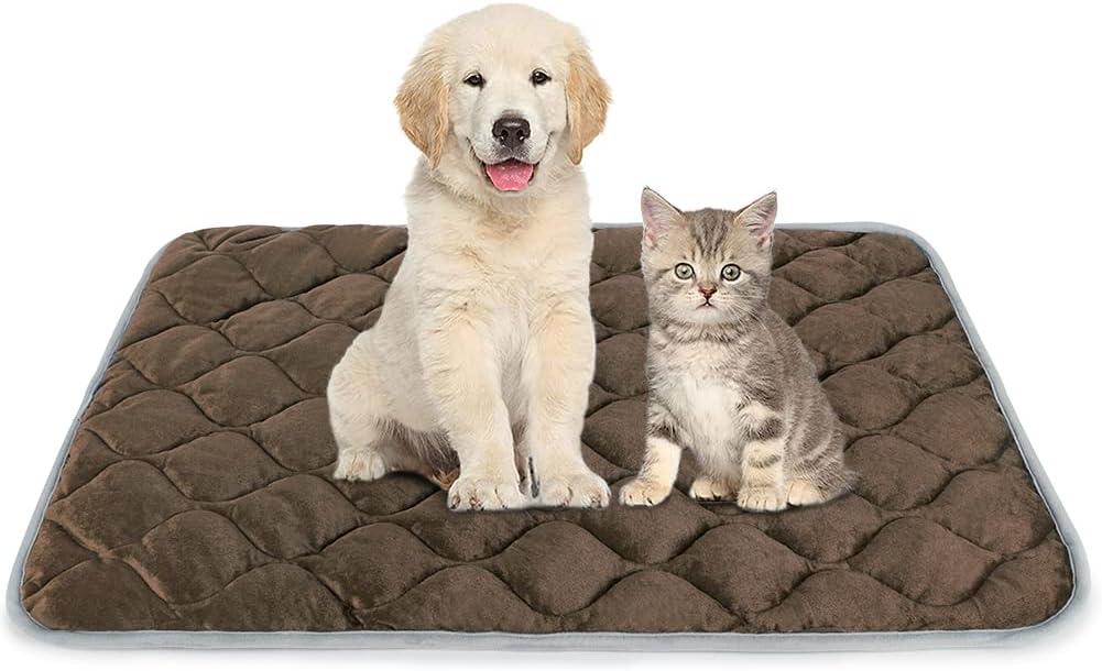 Self Warming Cat Bed Self Heating Cat Mat Thermal Pet Bed Mat Self-Warming Dog Crate Pad 20"x16"