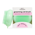 Pet Teezer Cat Brush for De-Shedding Short to Medium Fur, Green