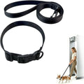 Airport Security Friendly Metal Free Dog Collar and Leash Set for Small Medium Dogs, Reflective Adjustable Collar