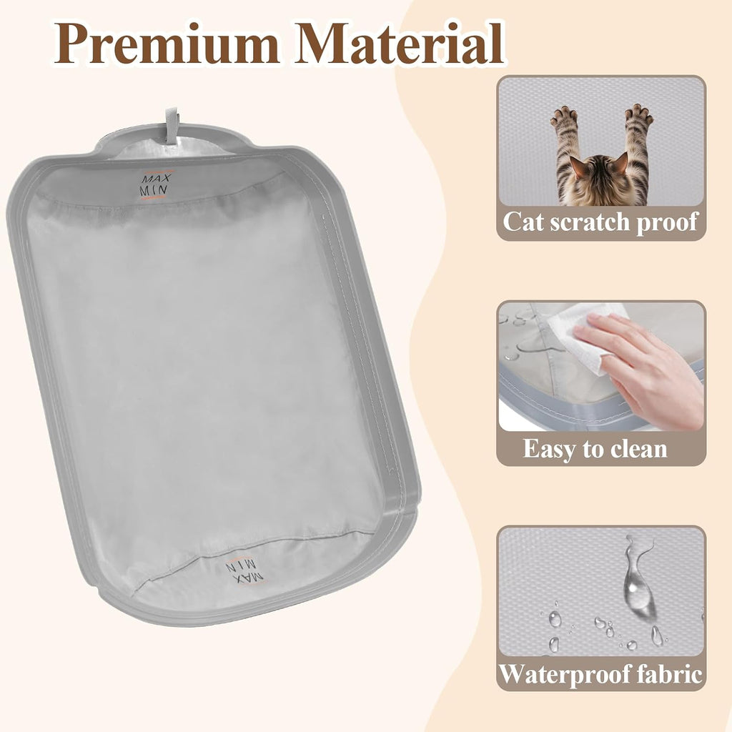 2Pcs Waterproof Cat Litter Box Pads & 20 Liners, Fits Cumrige/Fumoi/Greesum