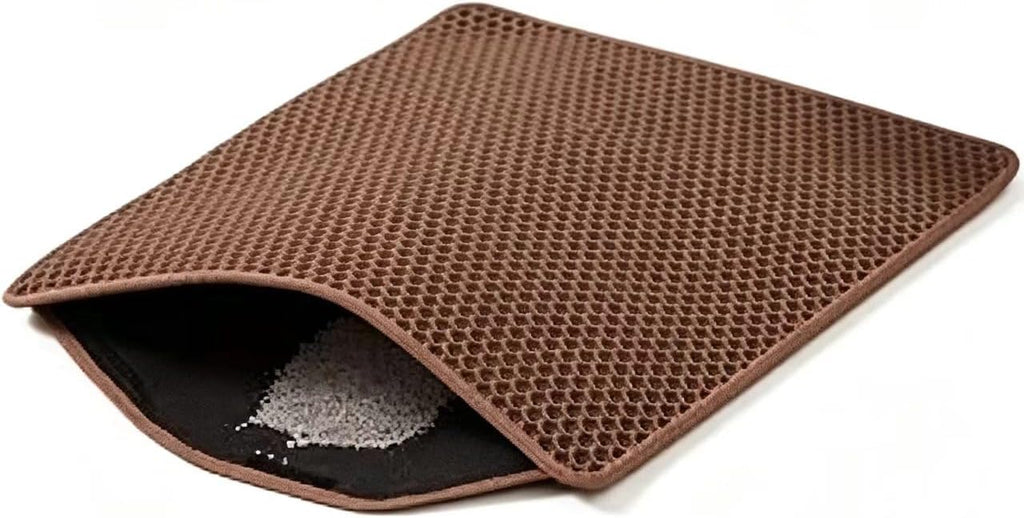 Double‑Layer Honeycomb Cat Litter Trapping Mat