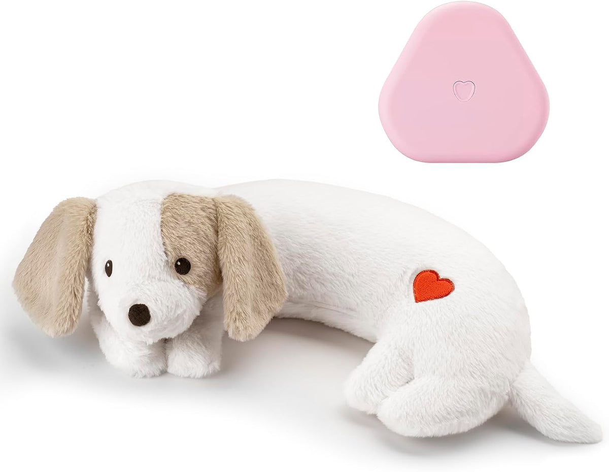 Moropaky Heartbeat Toy Puppy Heartbeat Stuffed Animal Heartbeat Plush Toy for Puppy, Dog Heartbeat Toy for Pet Anxiety R