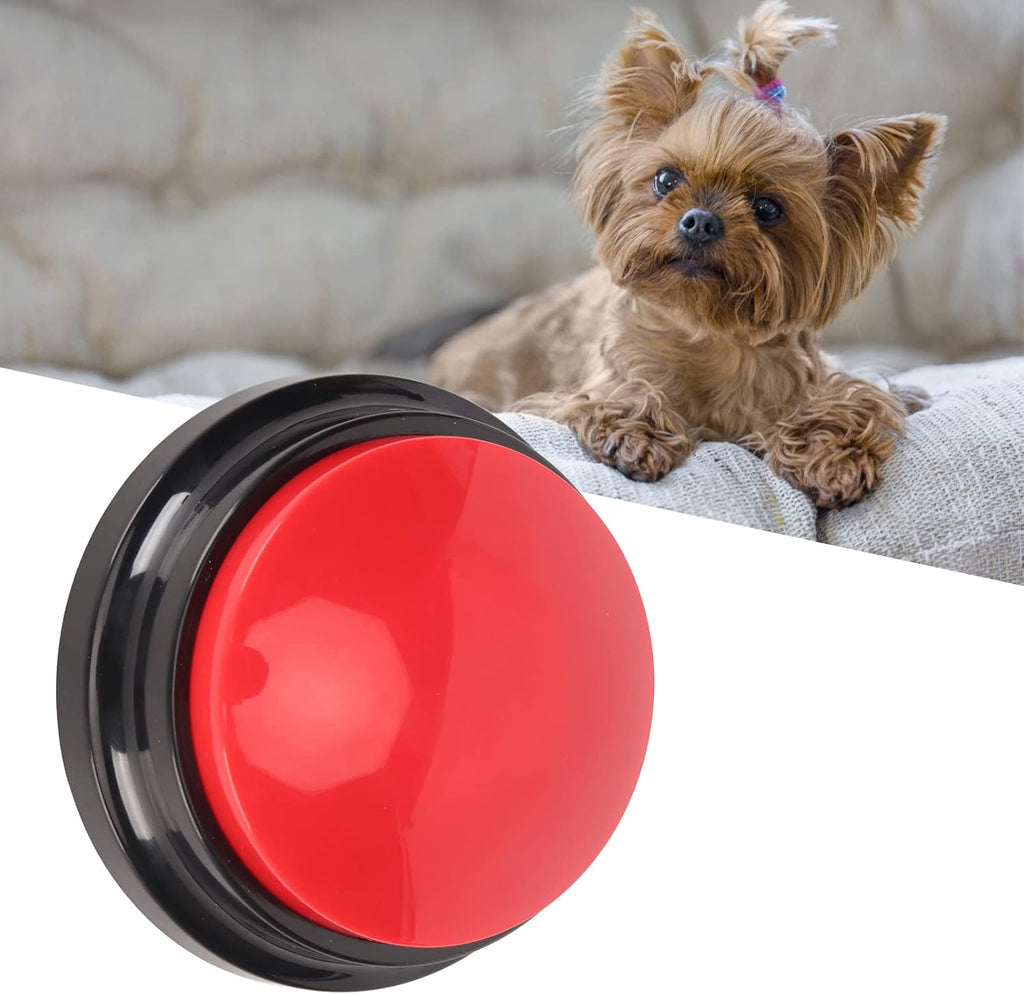 Record Talking Button, 30 Second Record Button for Dog Pet (Red)