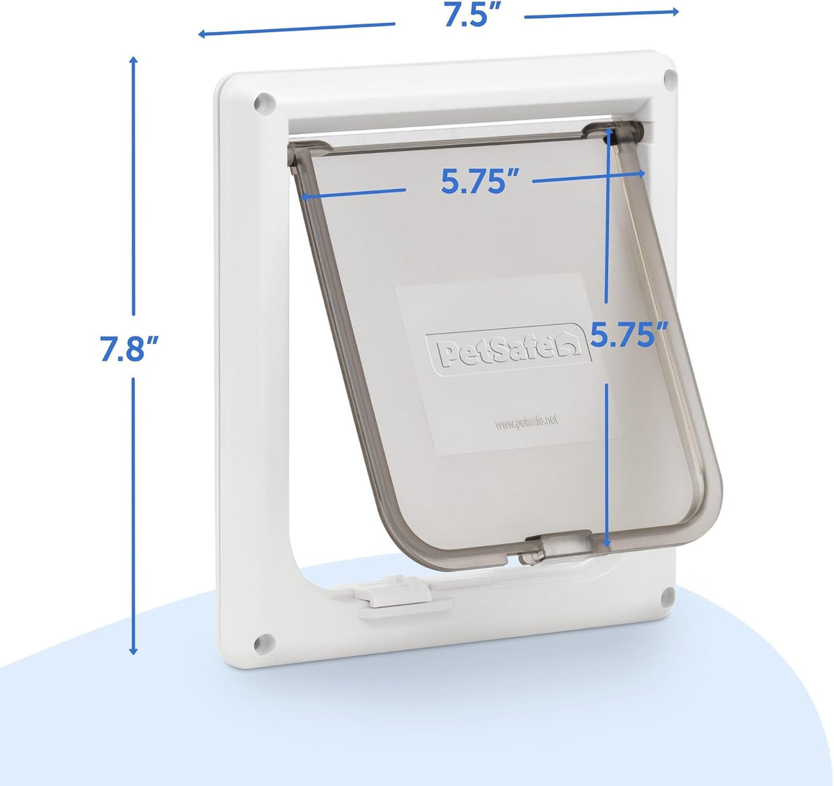 PetSafe Interior Cat Door, 2-Way Lock, White, Cats up to 15 lb